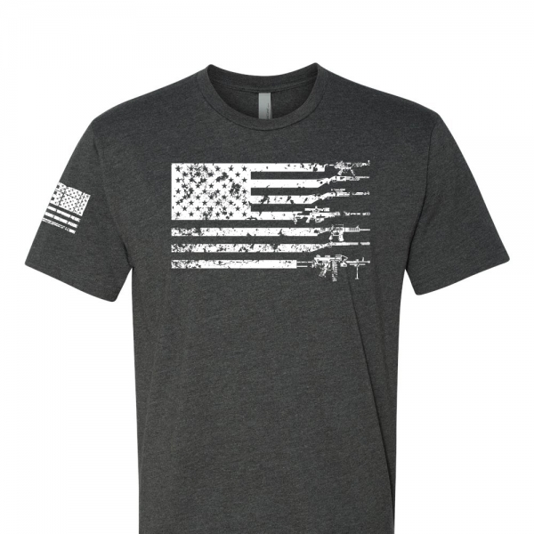 American Flag Gun Shirt - Adult Mens Shirt by My Gun Catalog on Man ...