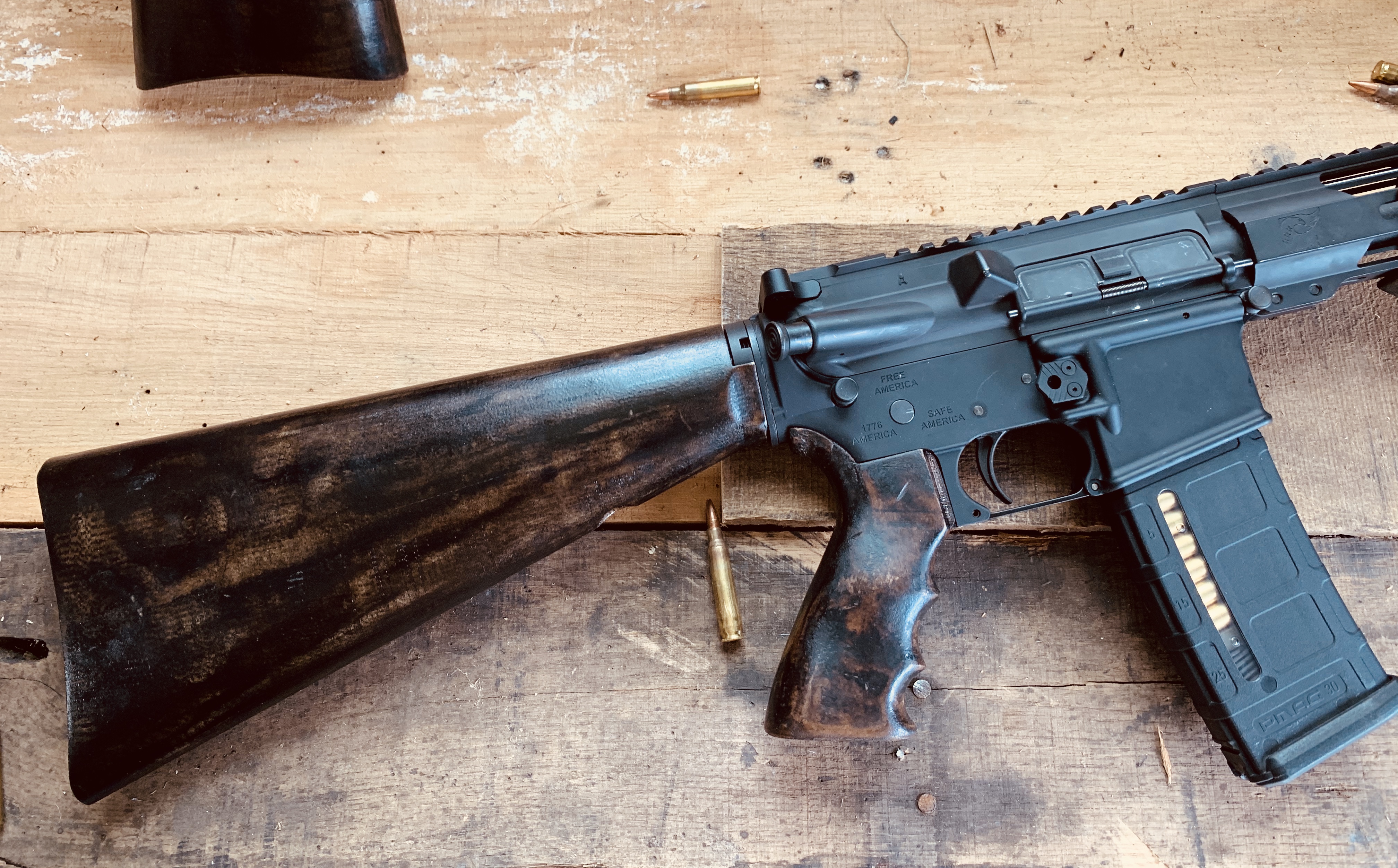 Achieve Aesthetic Overmatch with Black Wood USA's Wooden AR-15 Furnitu...